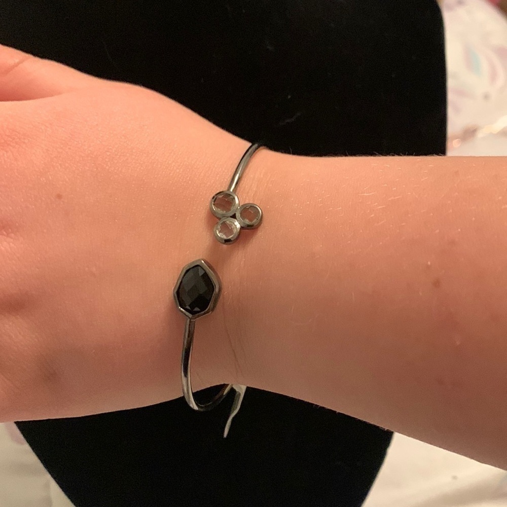 Black Rhodium Crystal Bracelet